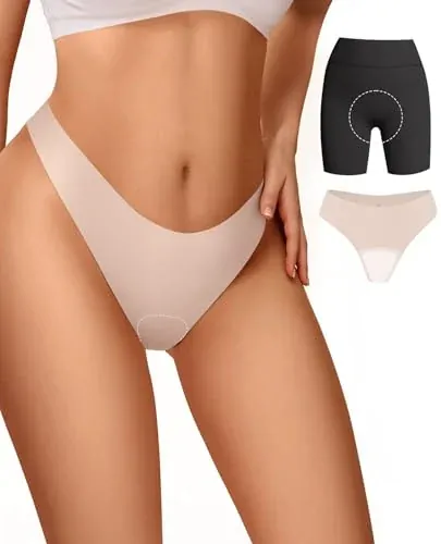 Vertvie Seamless Thongs Panties No Show Workout Underwear