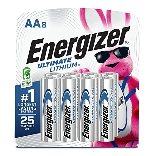 Energizer Ultimate Lithium AA Batteries 8-Pack