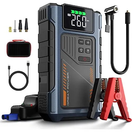 Geeneu 4500A Car Jump Starter w/ 150 PSI Air Compressor