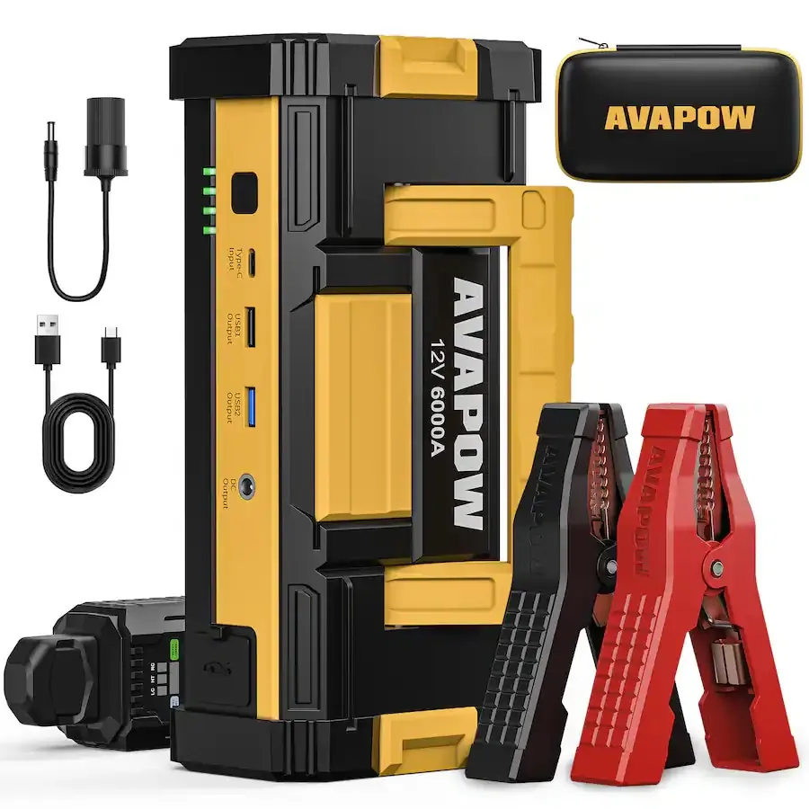 Avapow 32,000mAh 12-Volt Car Jump Starter / Battery Booster