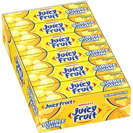 18-Packs JUICY FRUIT Original Bubble Chewing Gum