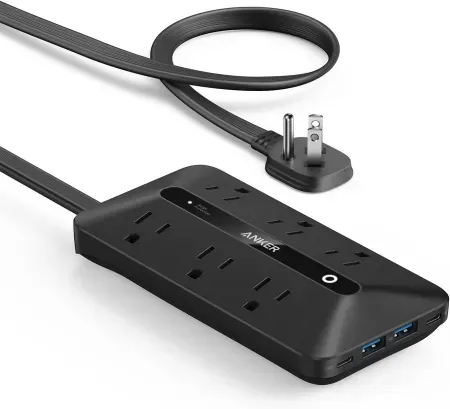 Anker 5' 10-in-1 USB-C Power Strip with Flat Plug