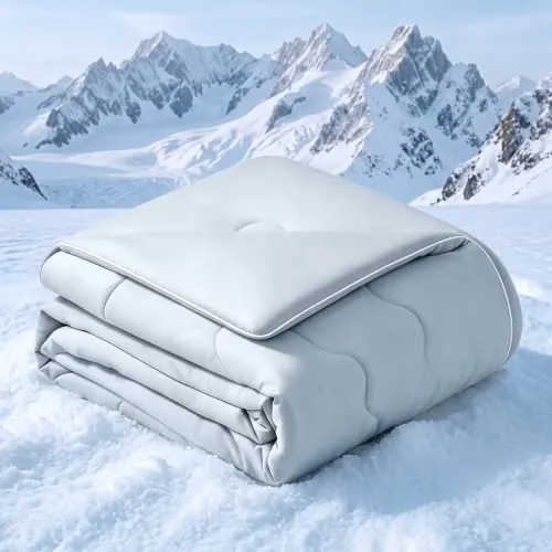 Lightweight Cooling Comforter Throw Size