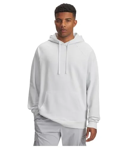 Under Armour Men's Rival Fleece Hoodie, Distant Gray