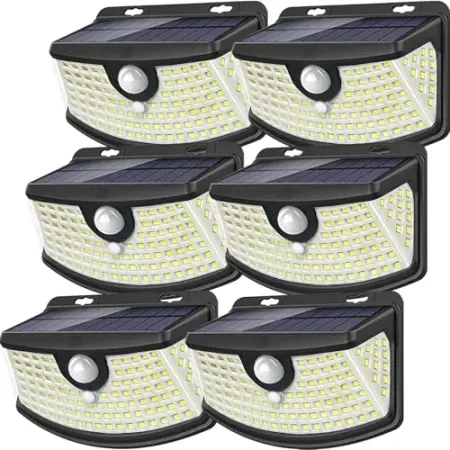 6-Pack Aootek 120-LED Solar Motion Sensor Lights