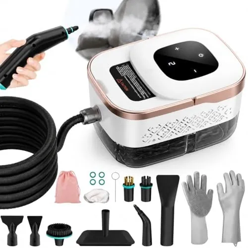 1,500W Steam Cleaner w/ 11-Piece Accessory Set