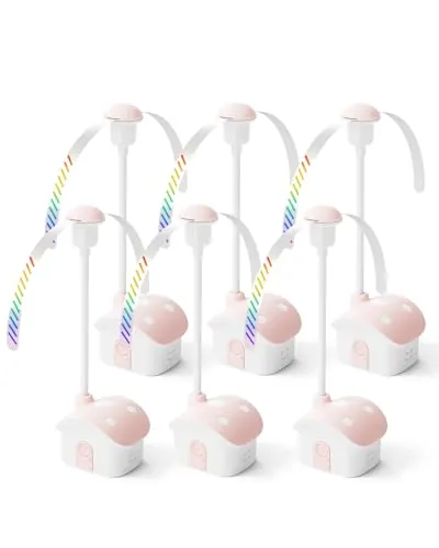 Gaiatop Battery Powered Table Fly Fan w/ Flexible Gooseneck 6-Pack