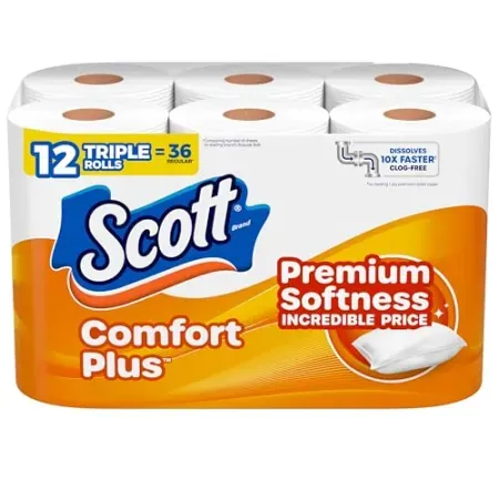 12-Rolls Scott ComfortPlus Toilet Paper (Triple Rolls)