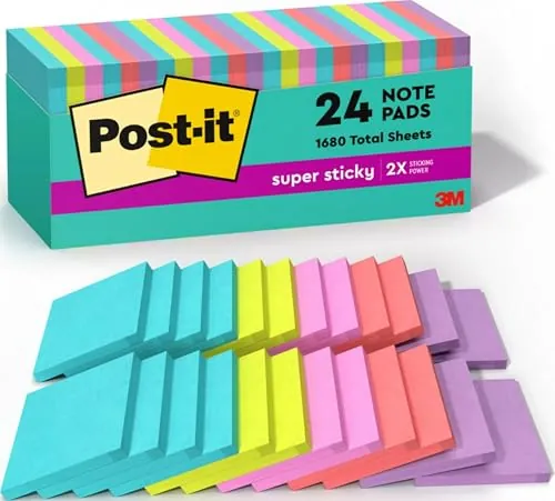 Post-it Super Sticky Notes 24-Pack