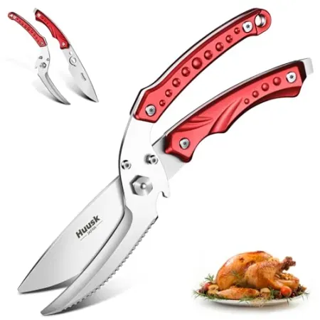 Huusk Kitchen Scissors All Purpose Detachable Poultry Shears