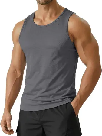 PINSPARK Men's Moisture Wicking Tank Top