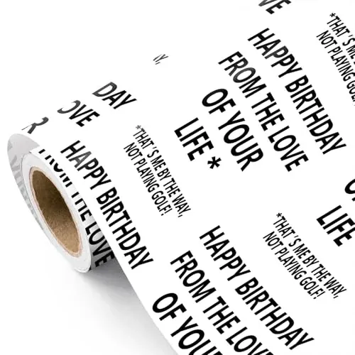 WRAPAHOLIC Funny Birthday Wrapping Paper
