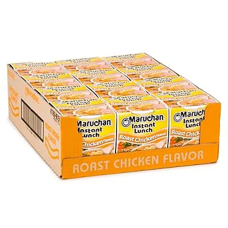 12-Pk 2.25-Oz Maruchan Instant Lunch Ramen Noodle Soup (Roast Chicken)