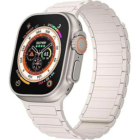 CRSBX Silicone Magnetic Apple Watch Band (38mm-49mm, Various Colors)