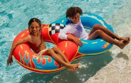 Hot Wheels x FUNBOY 2 Person Double Tube Pool Float