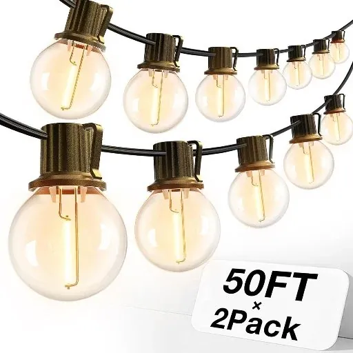 Addlon G40 100ft LED Outdoor String Lights