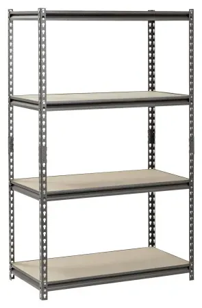 Muscle Rack 36"W x 18"D x 60"H 4-Shelf Steel Shelving