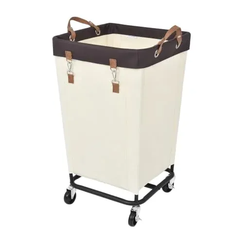StorageWorks 160L Rolling Laundry Basket with Wheels