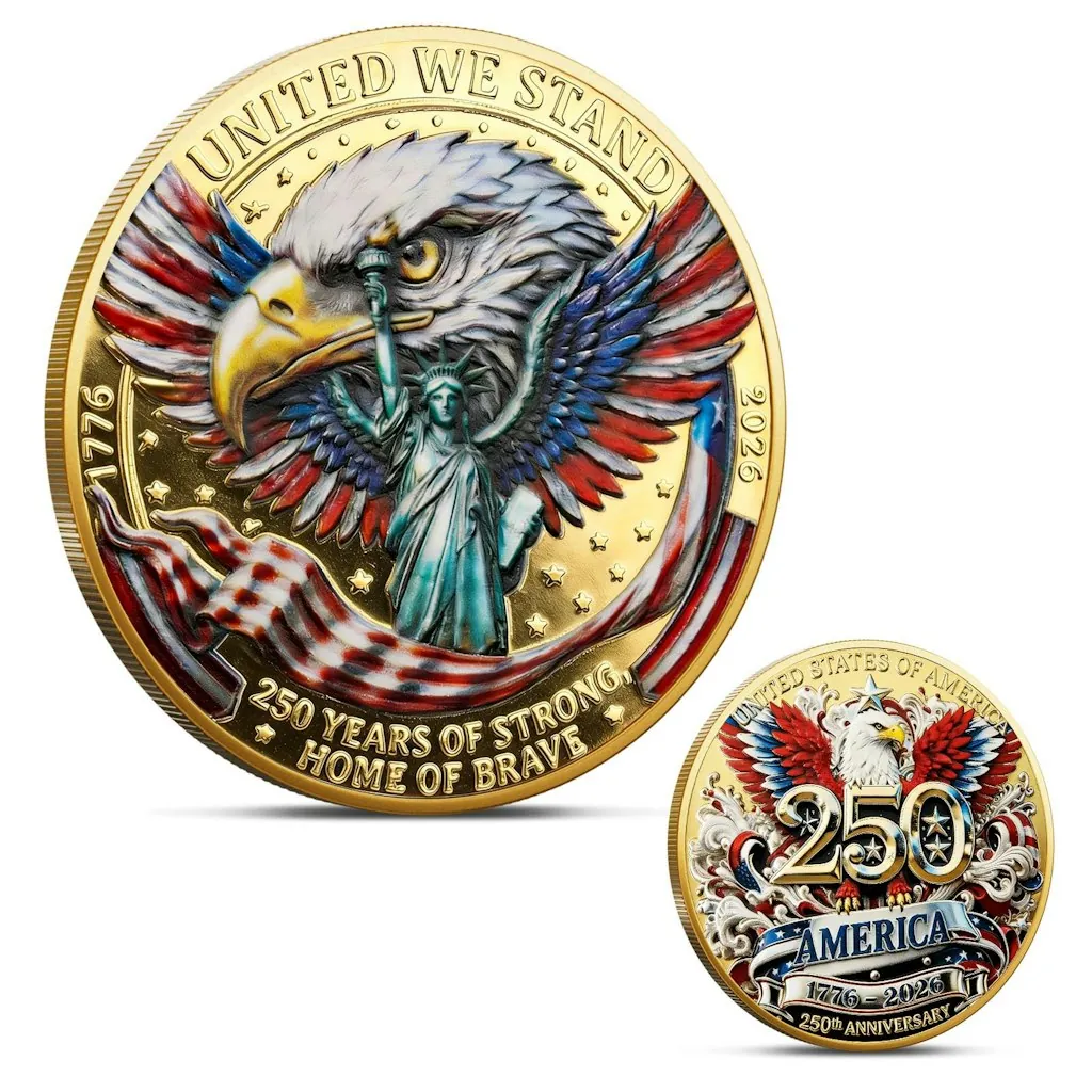 America 250th Anniversary Commemorative Coins for From $8.99 + free shipping w/ Prime