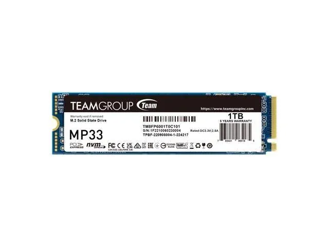 1TB Teamgroup MP33 PCIe 3.0 x4 TM8FP6001T0C101