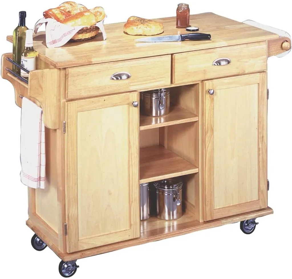 Homestyles General Line Wood Mobile Kitchen Cart