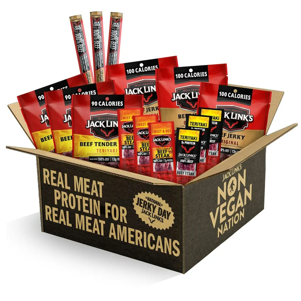 Jack Link's Beef Jerky Variety Pack Gift Basket 15-Pack