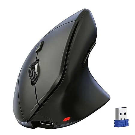Tecknet Rechargeable Wireless Vertical Ergonomic Mouse w/ 2.4G & Dual Bluetooth