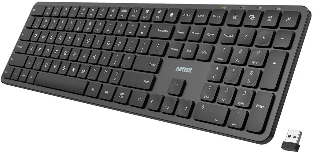 Arteck Full Size 2.4G Wireless Keyboard