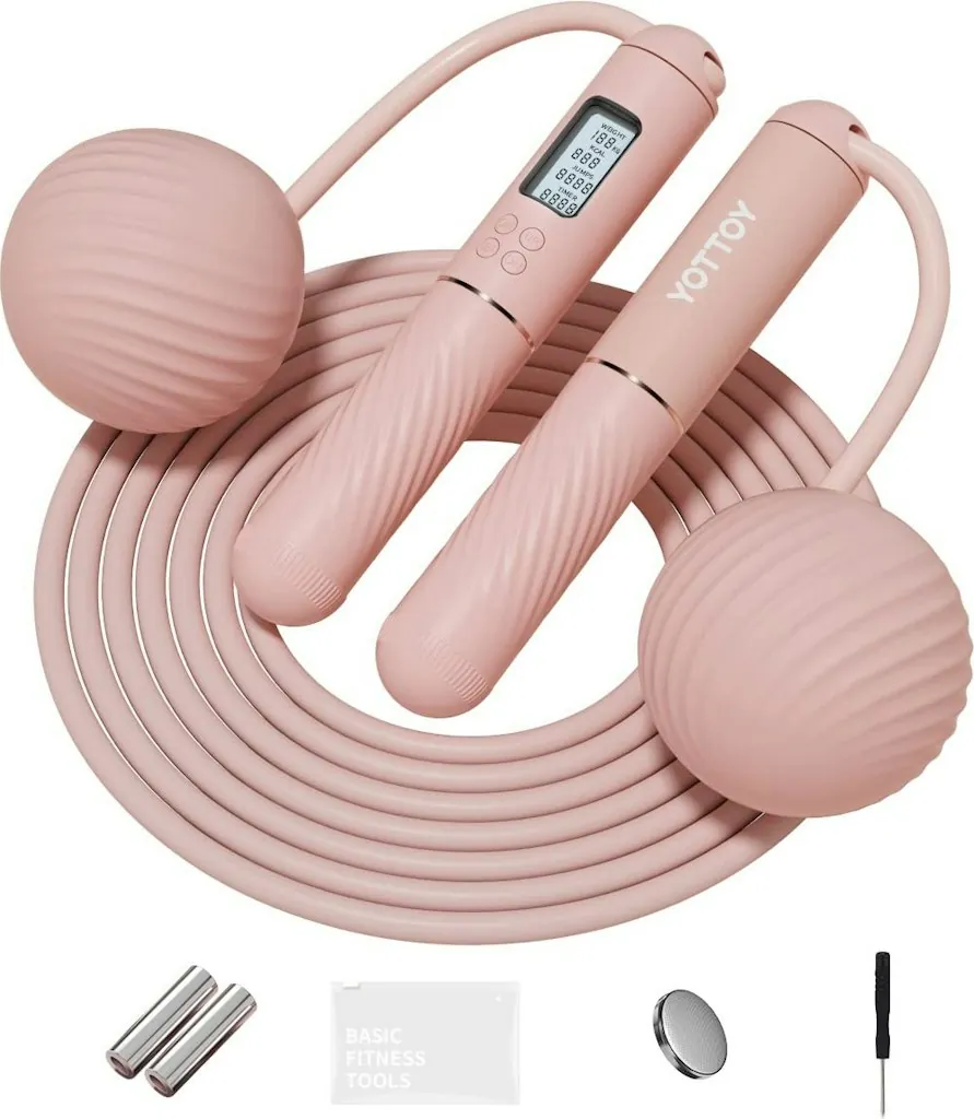 Cordless Counter Jump Rope w/ LCD Display