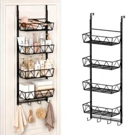 HBPHBP 4-Tier Over-the-Door Bathroom Organizer
