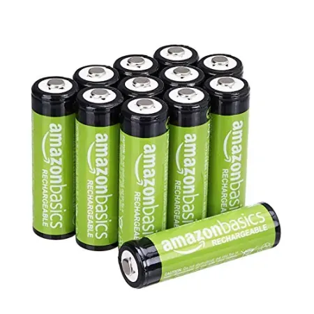 12-Pack AmazonBasics 2000mAh AA Rechargeable Batteries
