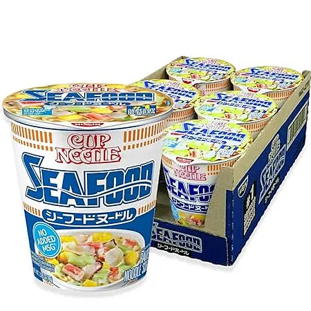 6-Pk 2.68-Oz Nissin Cup Noodles Ramen Noodle Soup (Seafood)