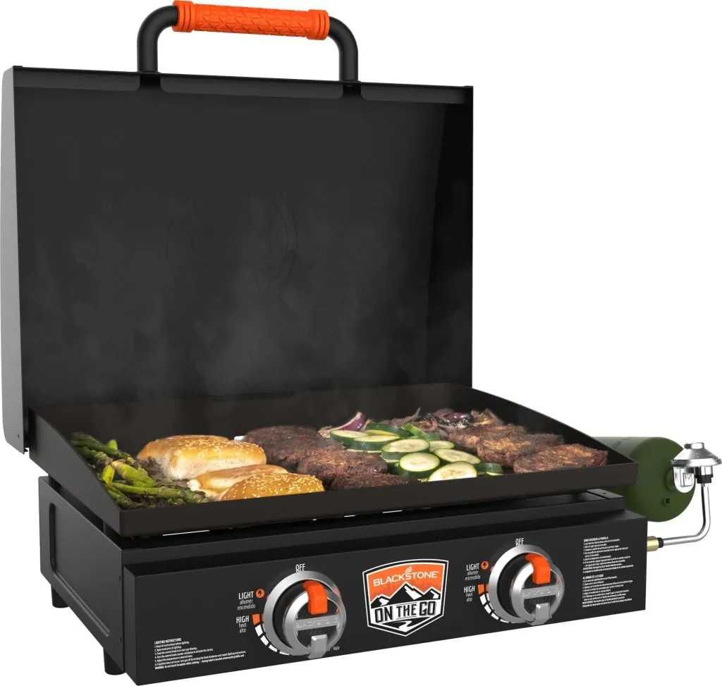 Blackstone 22" Stainless Steel Portable Gas Griddle with Hood