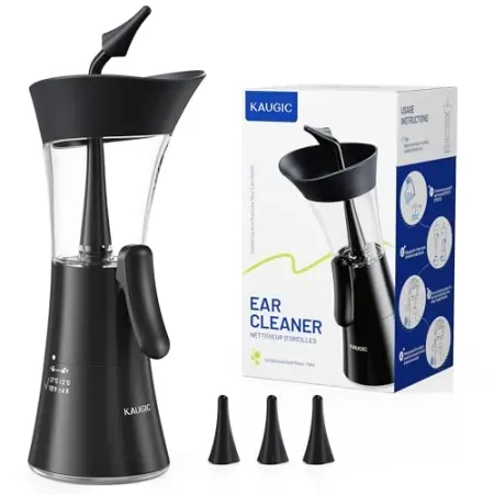 KAUGIC Upgraded 2-in-1 Water Manual Ear Wax Removal Kit