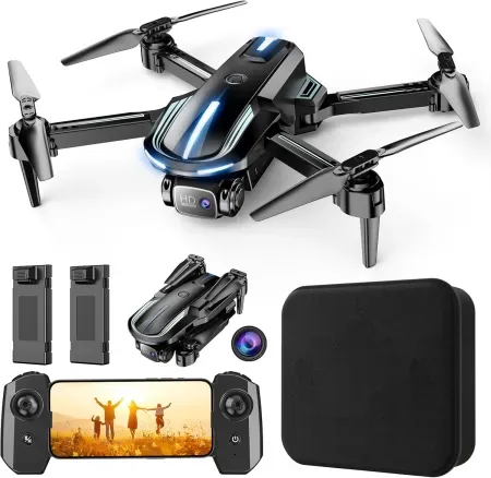 Pallton Foldable Mini Drone With Camera & 2 Batteries