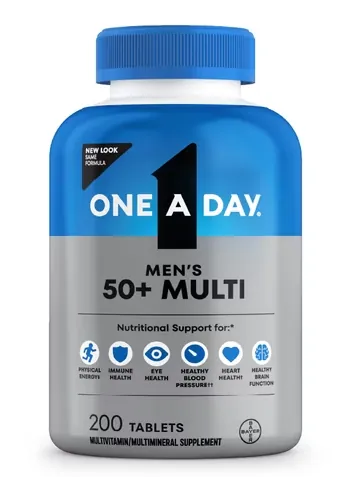 One A Day 200-Count Men's 50+ Multivitamin Tablets