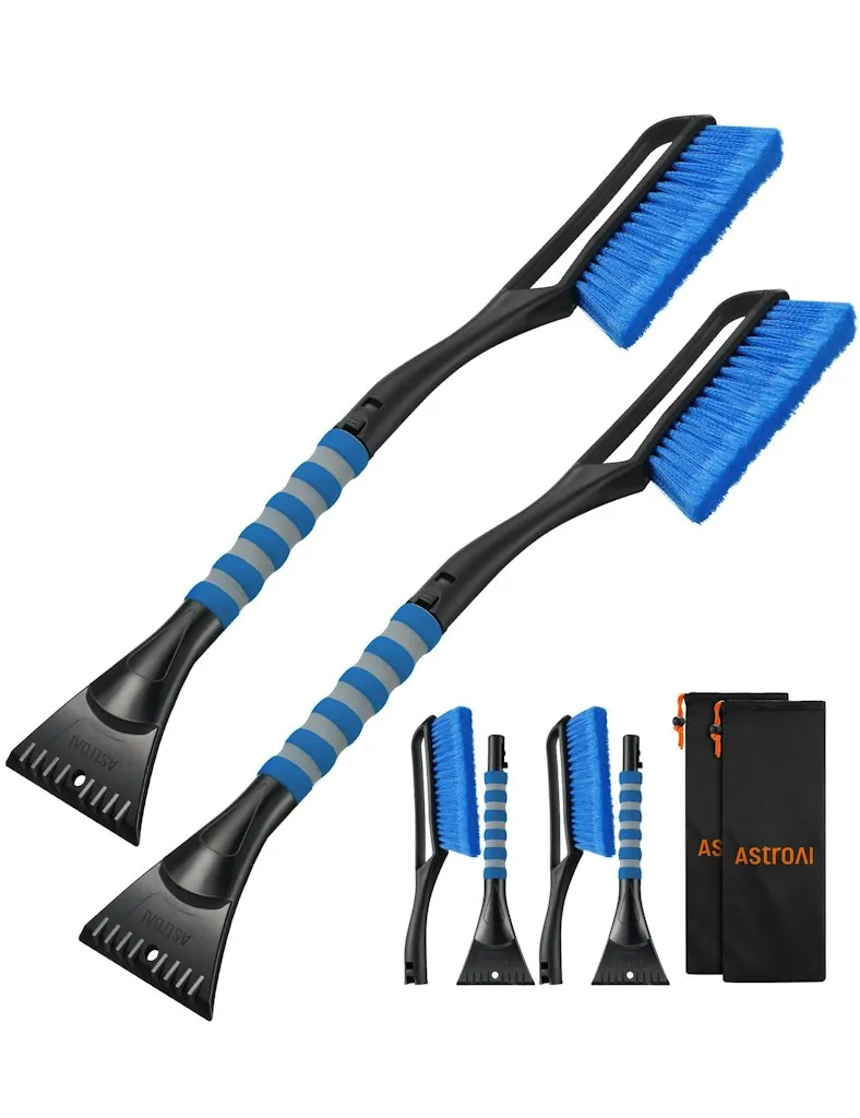 AstroAI 2-Pack 27" Snow Brush & Ice Scraper