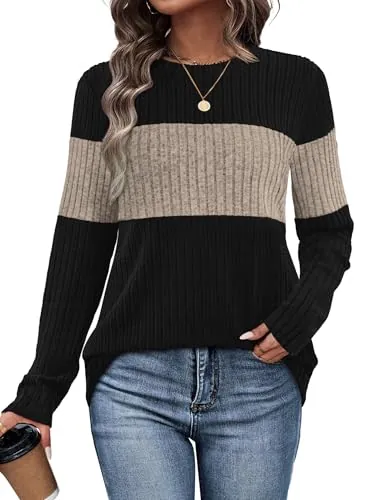 Women's Color Block Sweaters