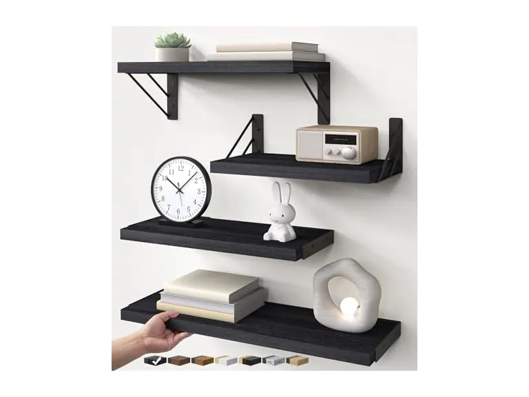 Wall Mounted Floating Shelves, Set of 4