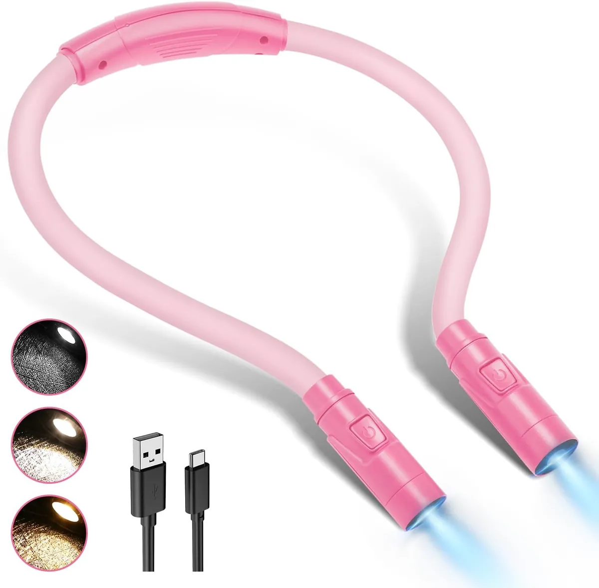 LUXJET Rechargeable Neck Light in Pink