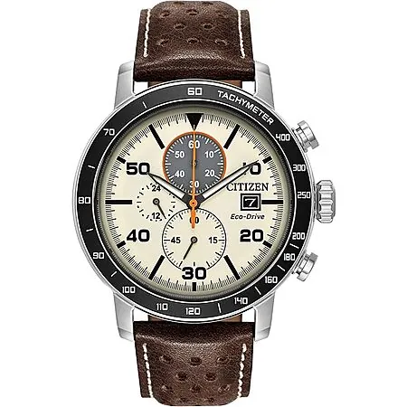 44mm Citizen Men's Eco-Drive Weekender Brycen Chronograph Watch (2 Colors)