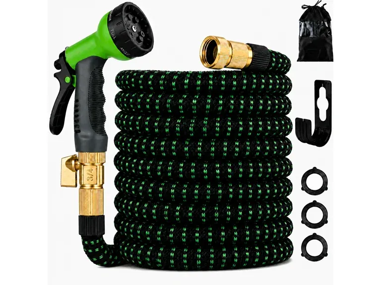 (App Exclusive) 100ft Expandable Garden Hose w/ Nozzle
