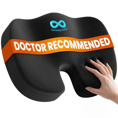 Everlasting Comfort Doctor Recommended Memory Foam Seat Cushion