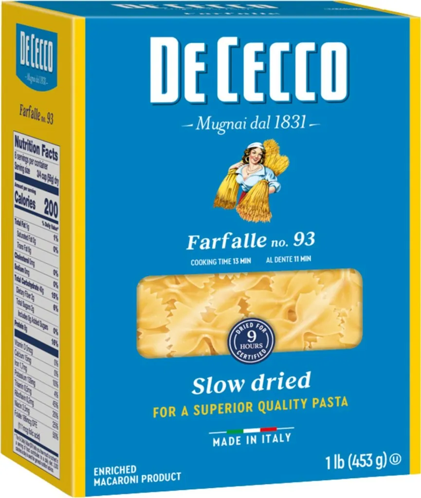 De Cecco Farfalle No. 93 16-oz. Pasta