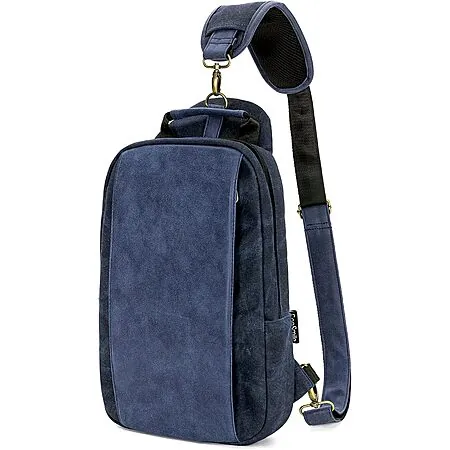 Ecosmile Waxed Canvas Messenger Sling Crossbody Bag