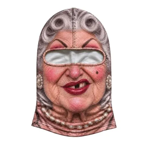 Funny Old Face Ski Mask 3D Print Balaclava