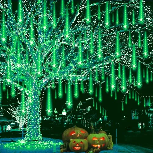 Meteor Shower Outdoor Lights 8 Tube 192 LED