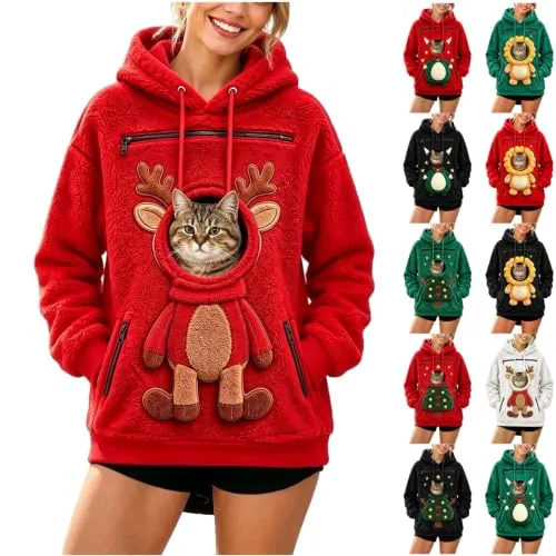 Christmas Hoodie with Pouch