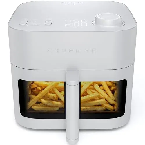 Chefman Crispinator 8-Qt 6-in-1 Air Fryer with Viewing Window & Ceramic Basket