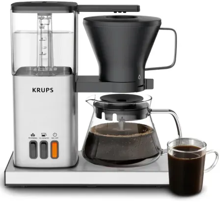 8-Cup KRUPS Essential Brewer SCA-Certified Drip Coffee Maker